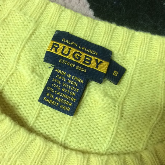 Ralph Lauren RUGBY short sleeve super soft Classic Knit Cashmere Blend Sweater - Picture 3 of 5